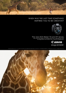 Canon print ad | Simon Harsent - photographer