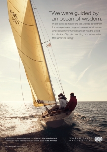sailboat Simon Harsent - photographer MasterCard WorldElite
