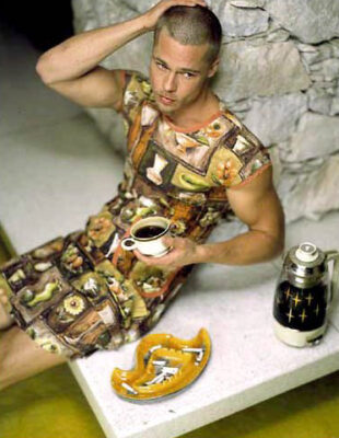 Brad Pitt shaved head Troy Mark Seliger Rolling Stone Cover